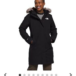The North Face Black Arctic Parka with Fur Trim